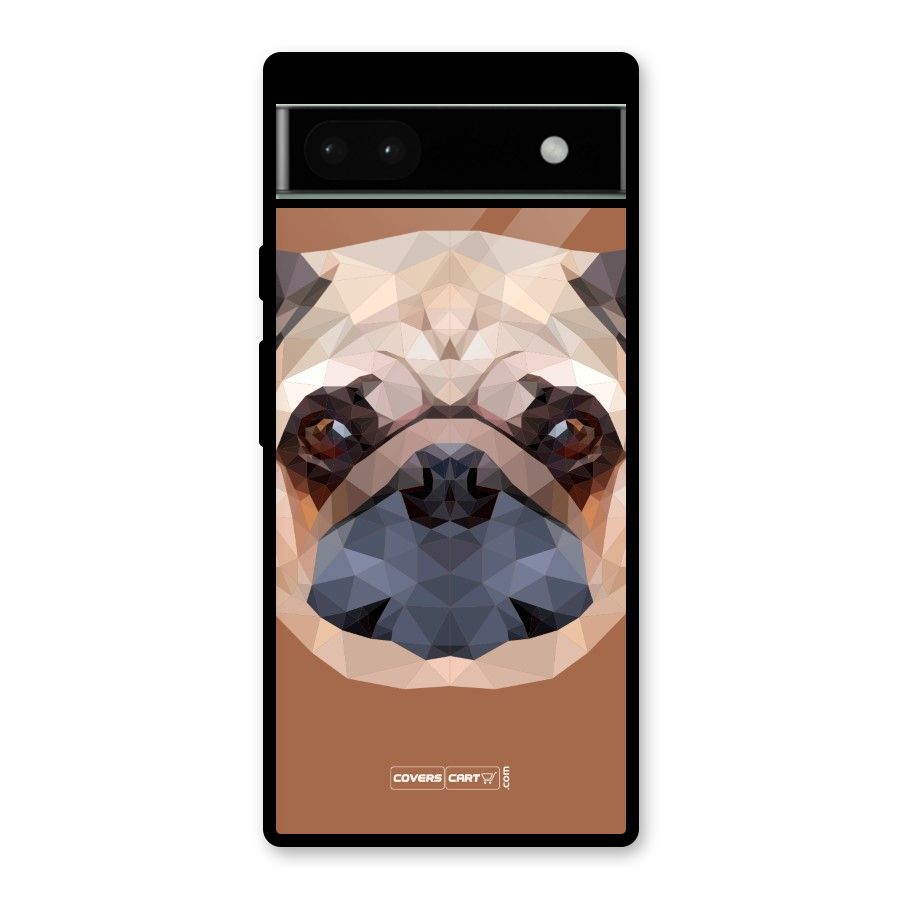 Cute Pug Glass Back Case for Google Pixel 6a
