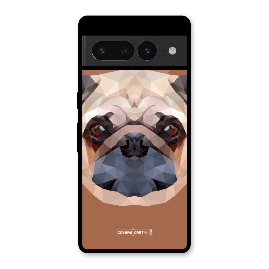 Cute Pug Glass Back Case for Google Pixel 7 Pro