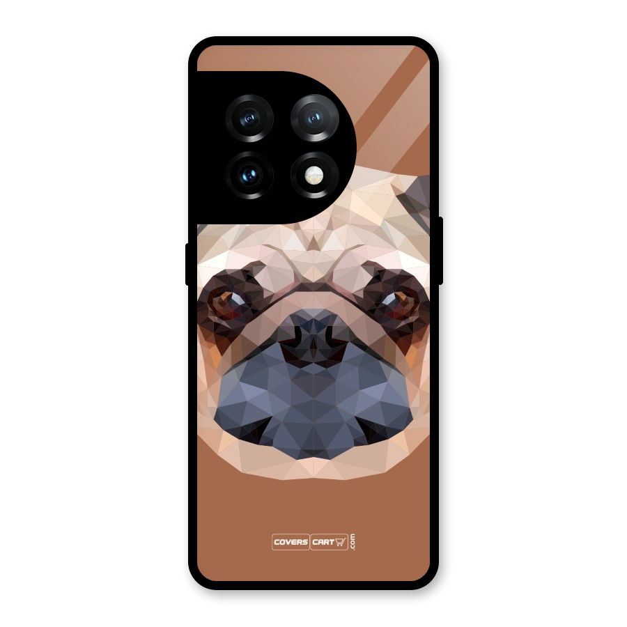 Cute Pug Glass Back Case for OnePlus 11