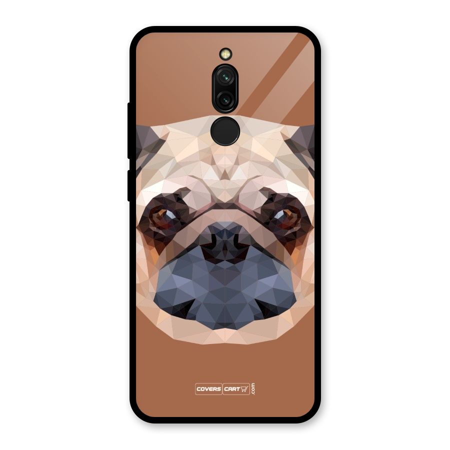 Cute Pug Glass Back Case for Redmi 8