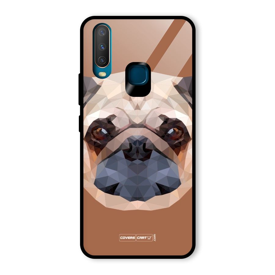 Cute Pug Glass Back Case for Vivo U10