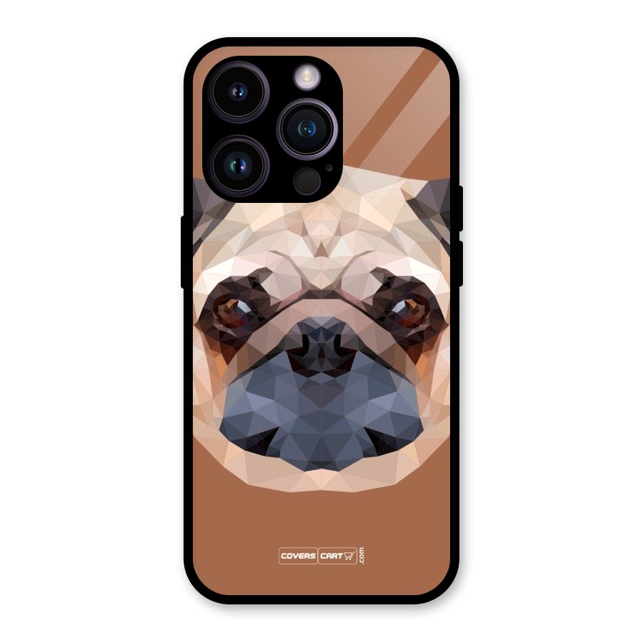 Cute Pug Glass Back Case for iPhone 14 Pro