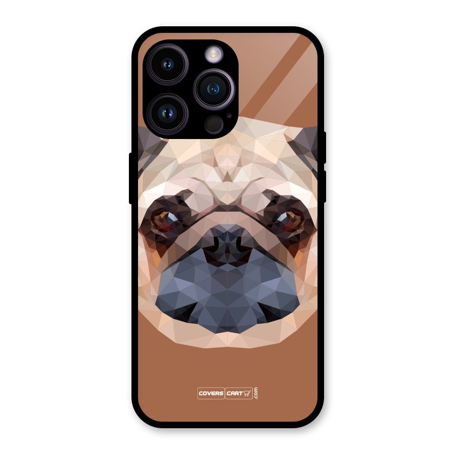 Cute Pug Glass Back Case for iPhone 14 Pro Max