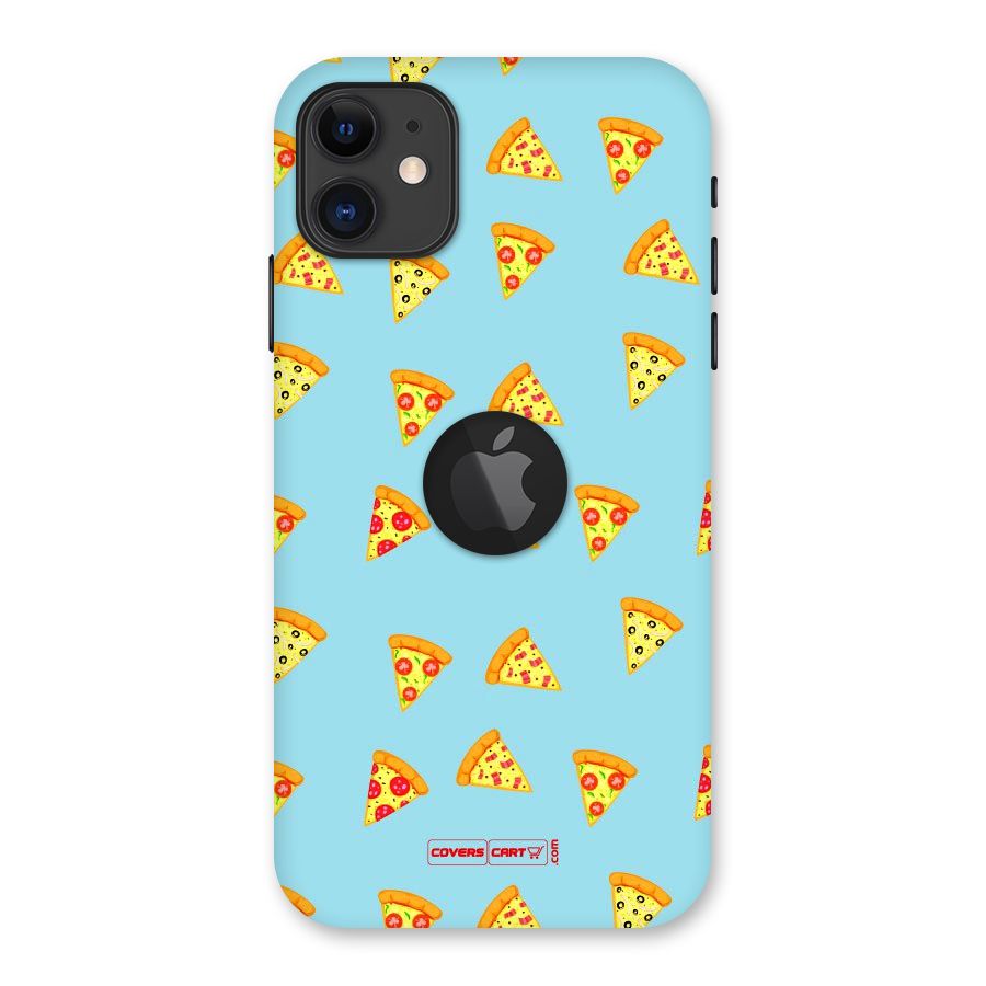 Cute Slices of Pizza Back Case for iPhone 11 Logo Cut