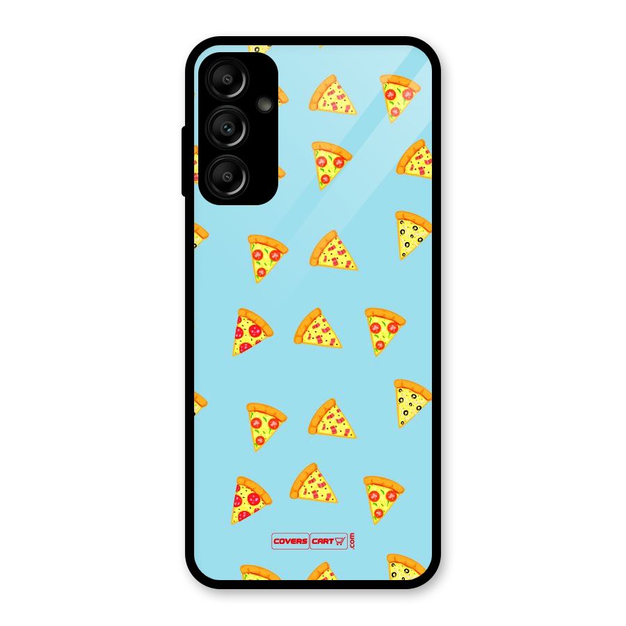 Cute Slices of Pizza Glass Back Case for Galaxy A14 5G