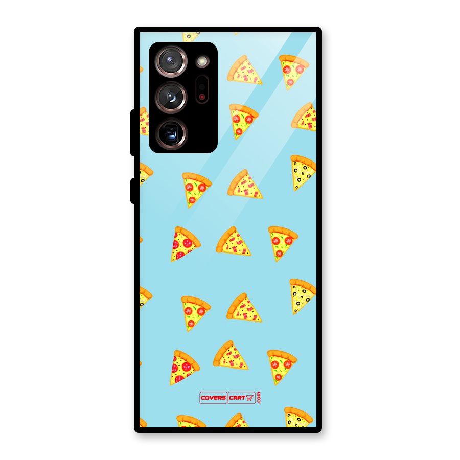 Cute Slices of Pizza Glass Back Case for Galaxy Note 20 Ultra 5G