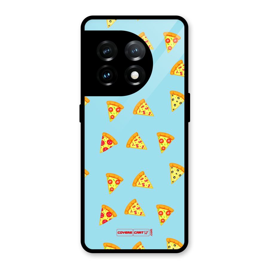 Cute Slices of Pizza Glass Back Case for OnePlus 11
