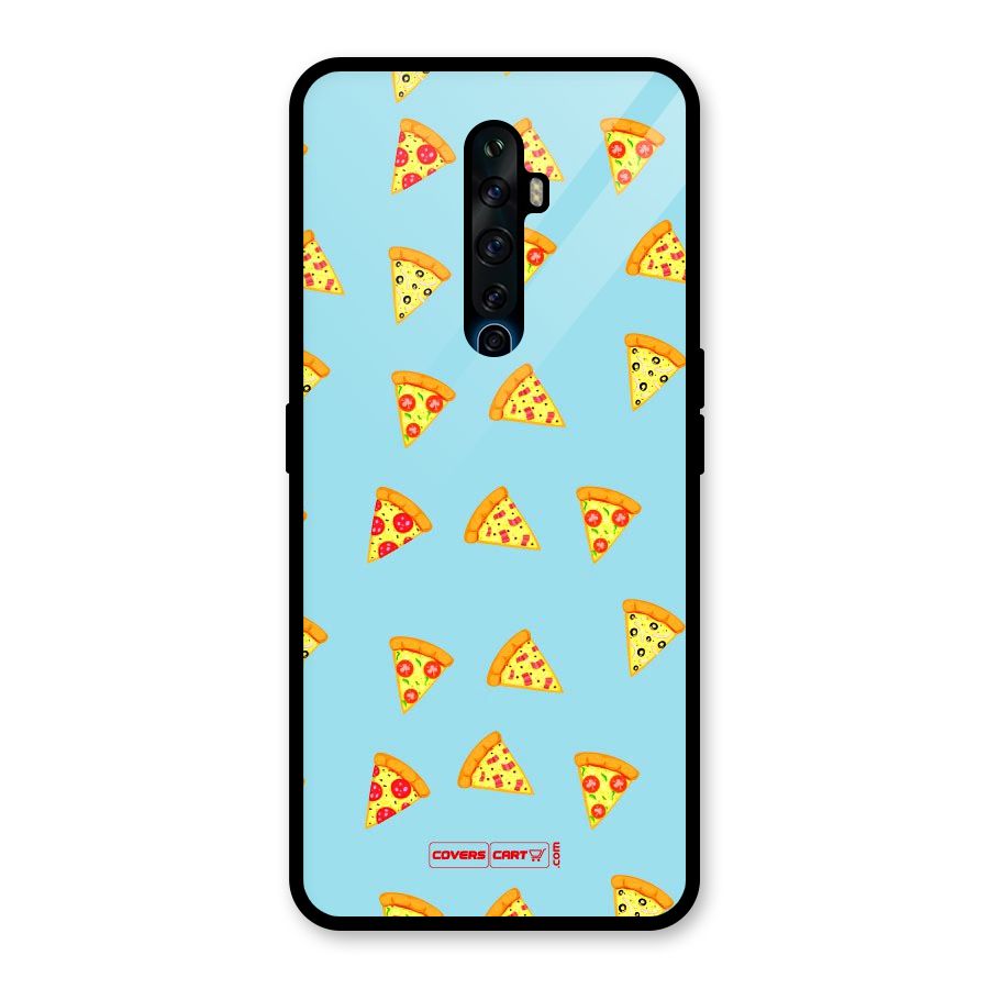 Cute Slices of Pizza Glass Back Case for Oppo Reno2 Z