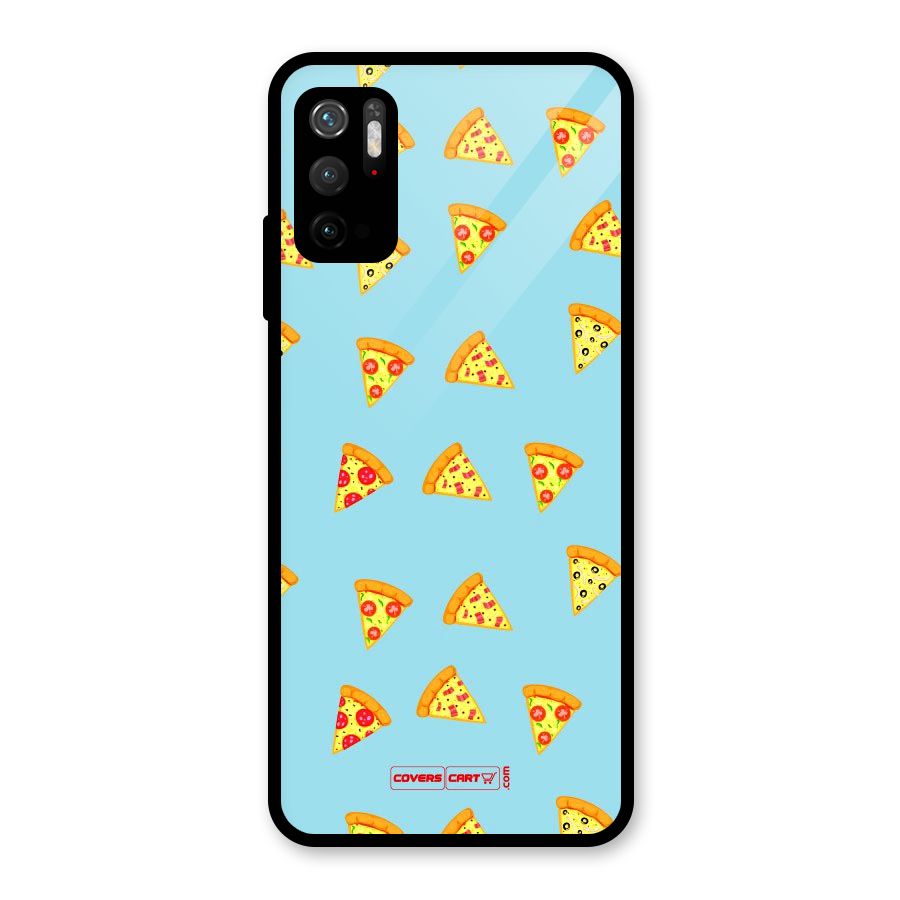 Cute Slices of Pizza Glass Back Case for Poco M3 Pro 5G