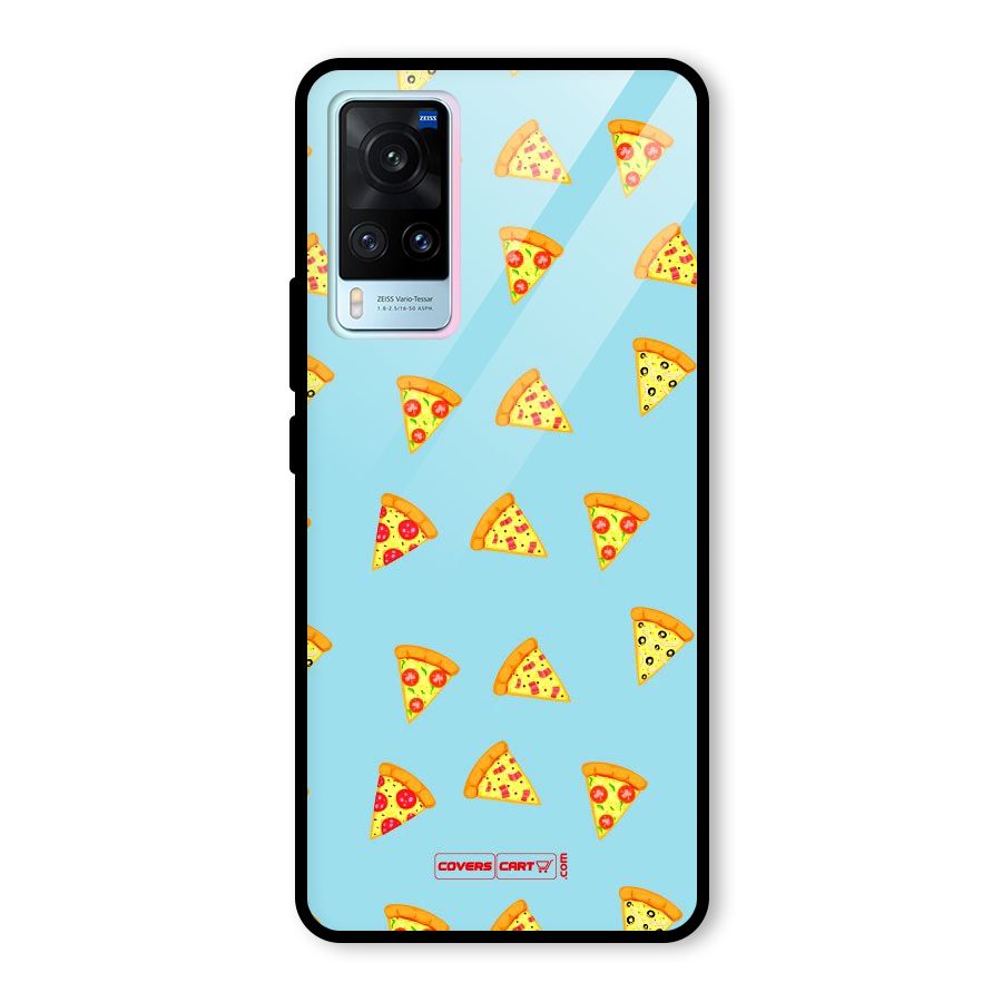 Cute Slices of Pizza Glass Back Case for Vivo X60