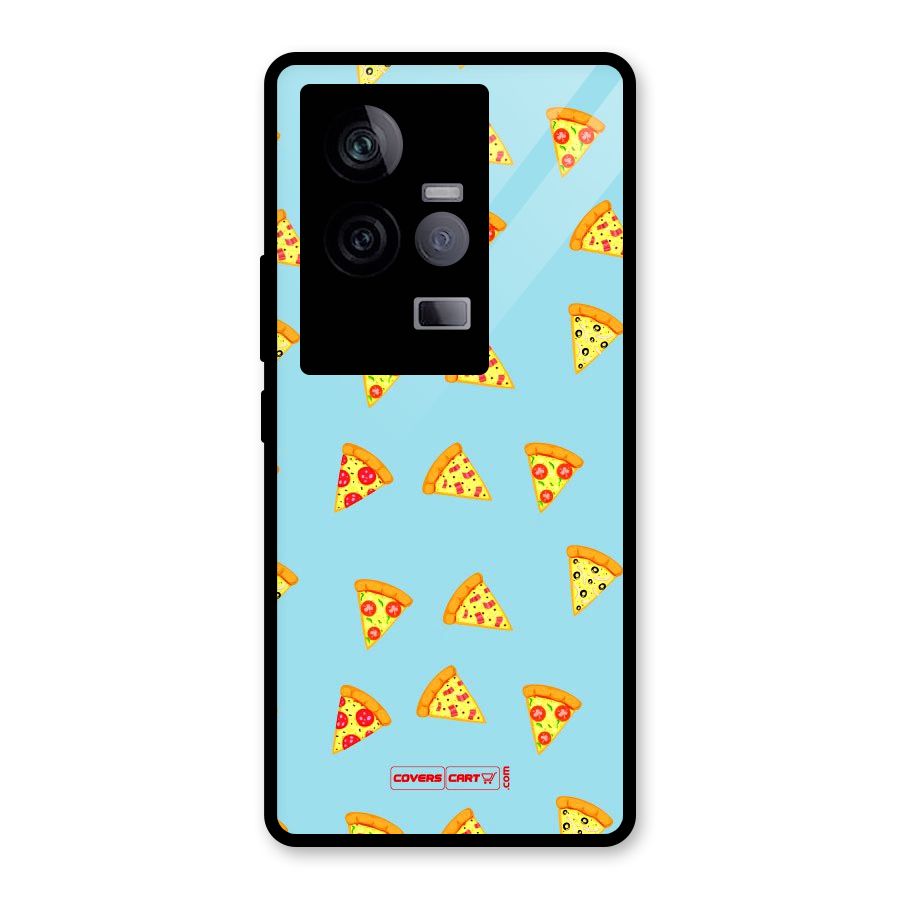 Cute Slices of Pizza Glass Back Case for Vivo iQOO 11 5G