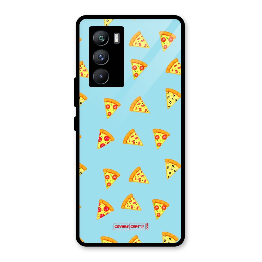 Cute Slices of Pizza Glass Back Case for Vivo iQOO 9 SE