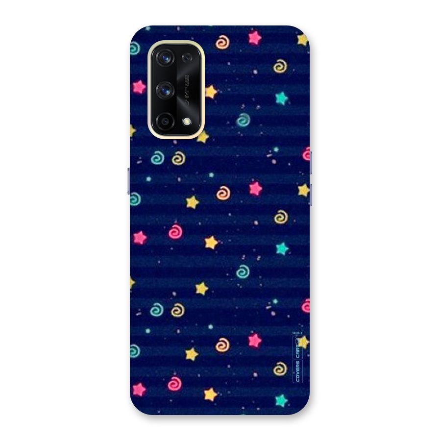 Cute Stars Design Glass Back Case for Realme X7 Pro