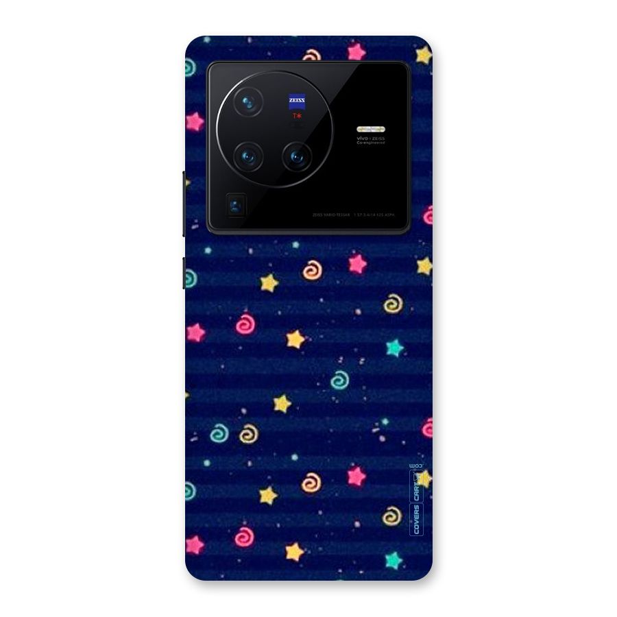 Cute Stars Design Back Case for Vivo X80 Pro