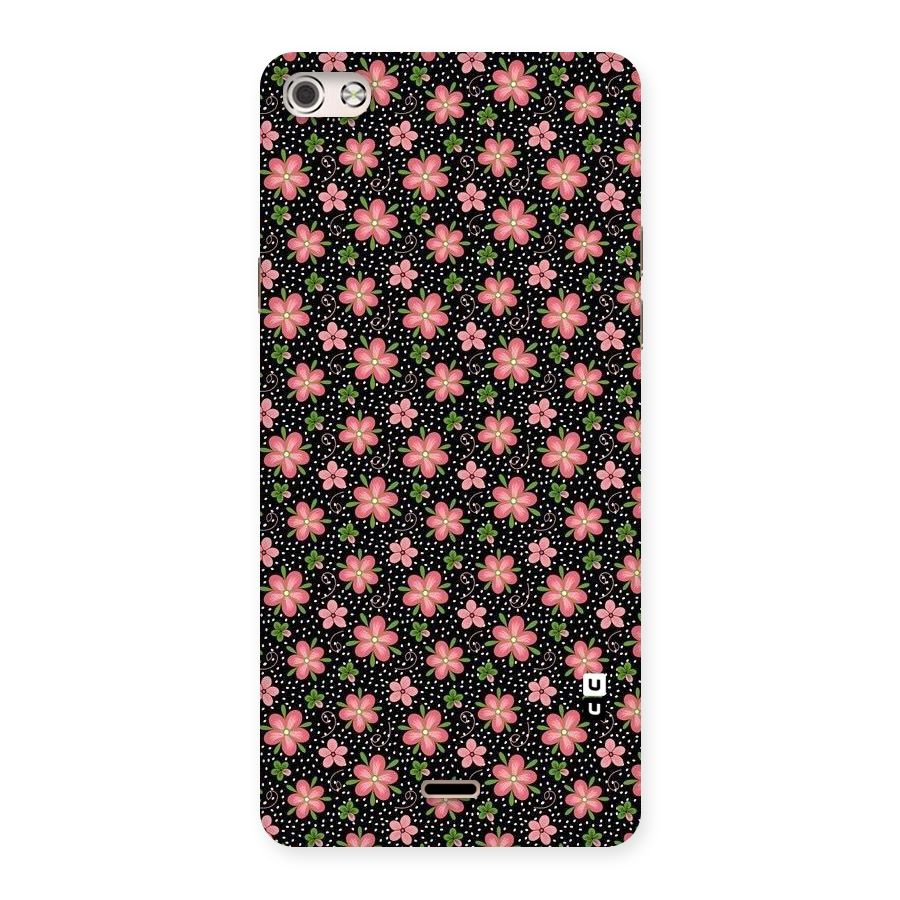 Cute Tiny Flowers Back Case for Micromax Canvas Silver 5