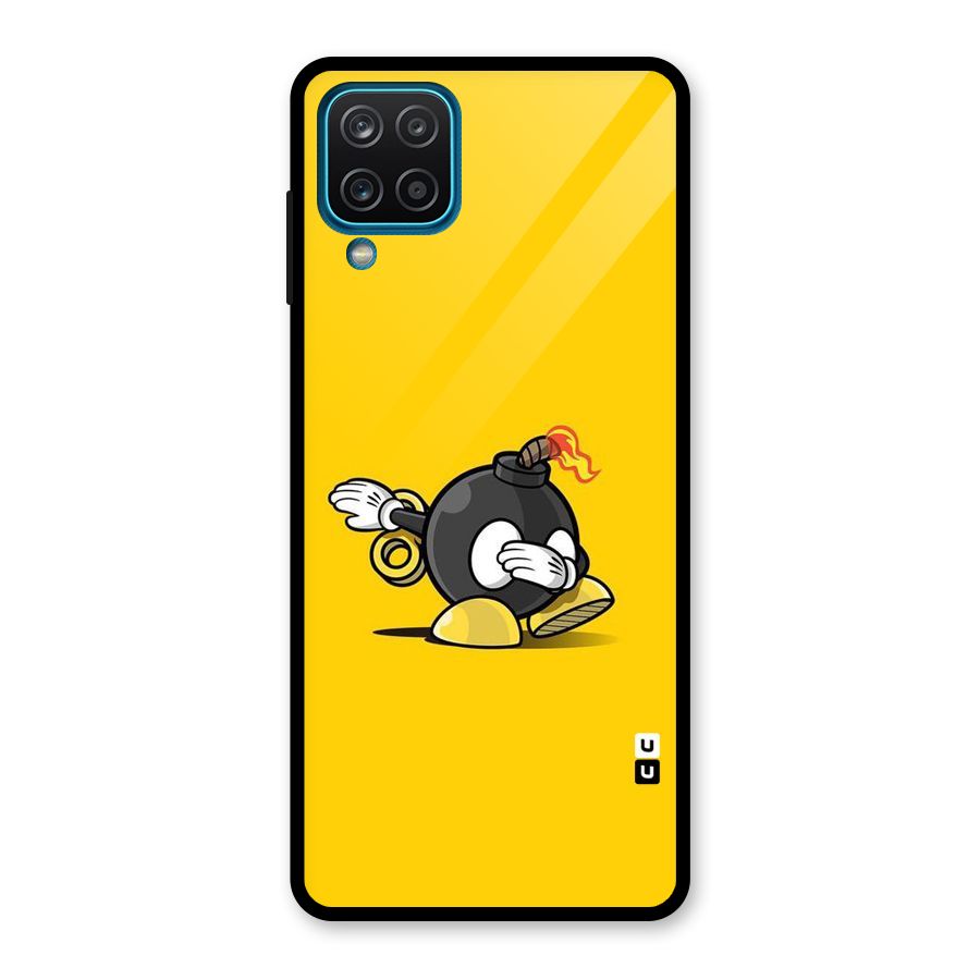 Dab Bomb Glass Back Case for Galaxy A12