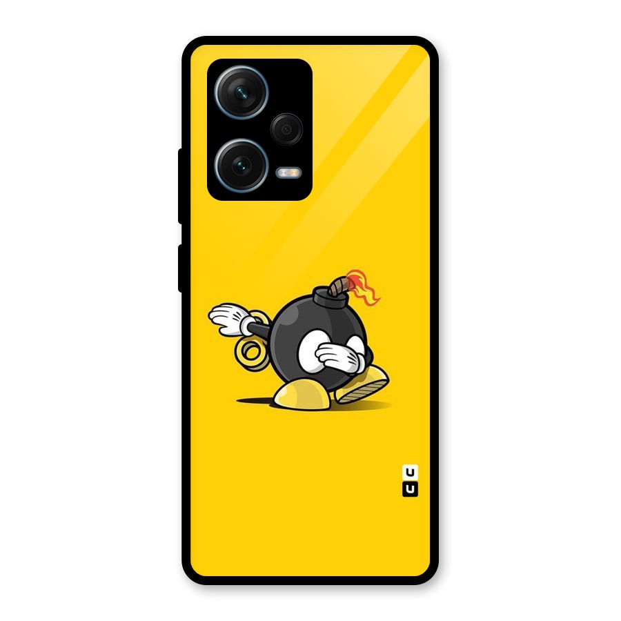 Dab Bomb Glass Back Case for Redmi Note 12 Pro Plus 5G