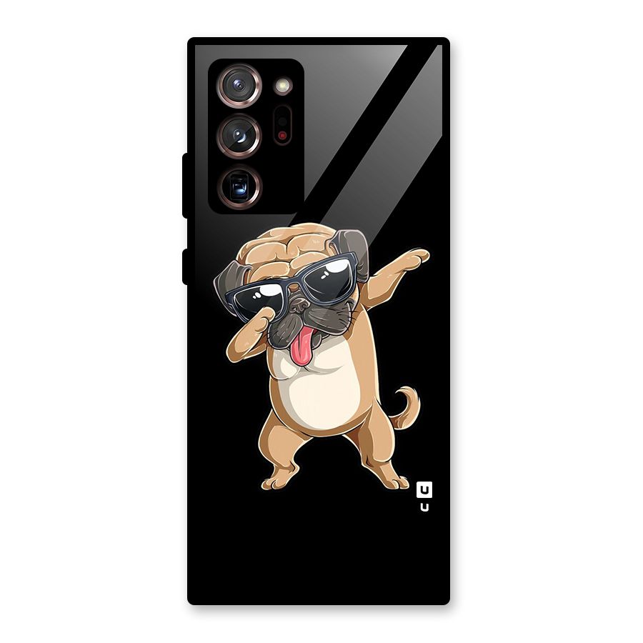Dab Cool Dog Glass Back Case for Galaxy Note 20 Ultra 5G