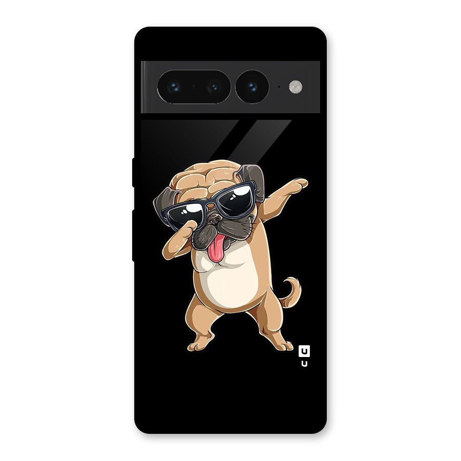 Dab Cool Dog Glass Back Case for Google Pixel 7 Pro