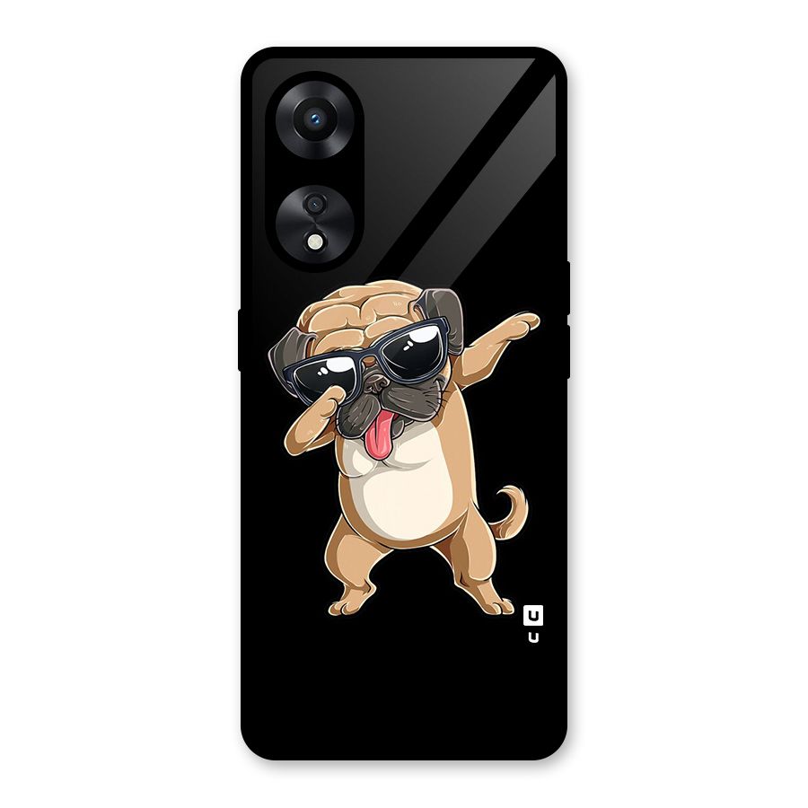 Dab Cool Dog Glass Back Case for Oppo A78