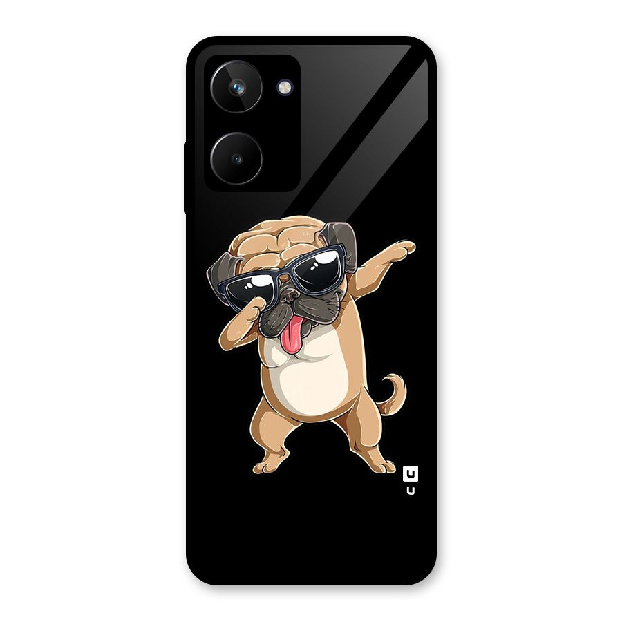 Dab Cool Dog Glass Back Case for Realme 10