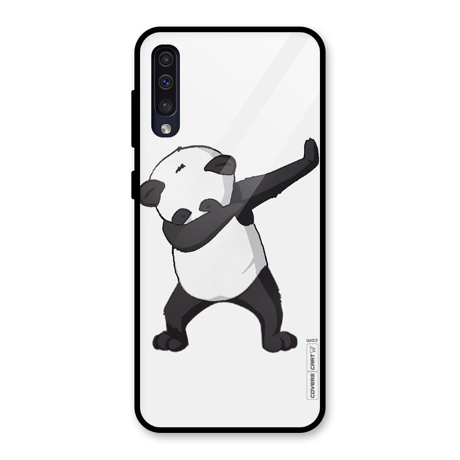 Dab Panda Shoot Glass Back Case for Galaxy A30s
