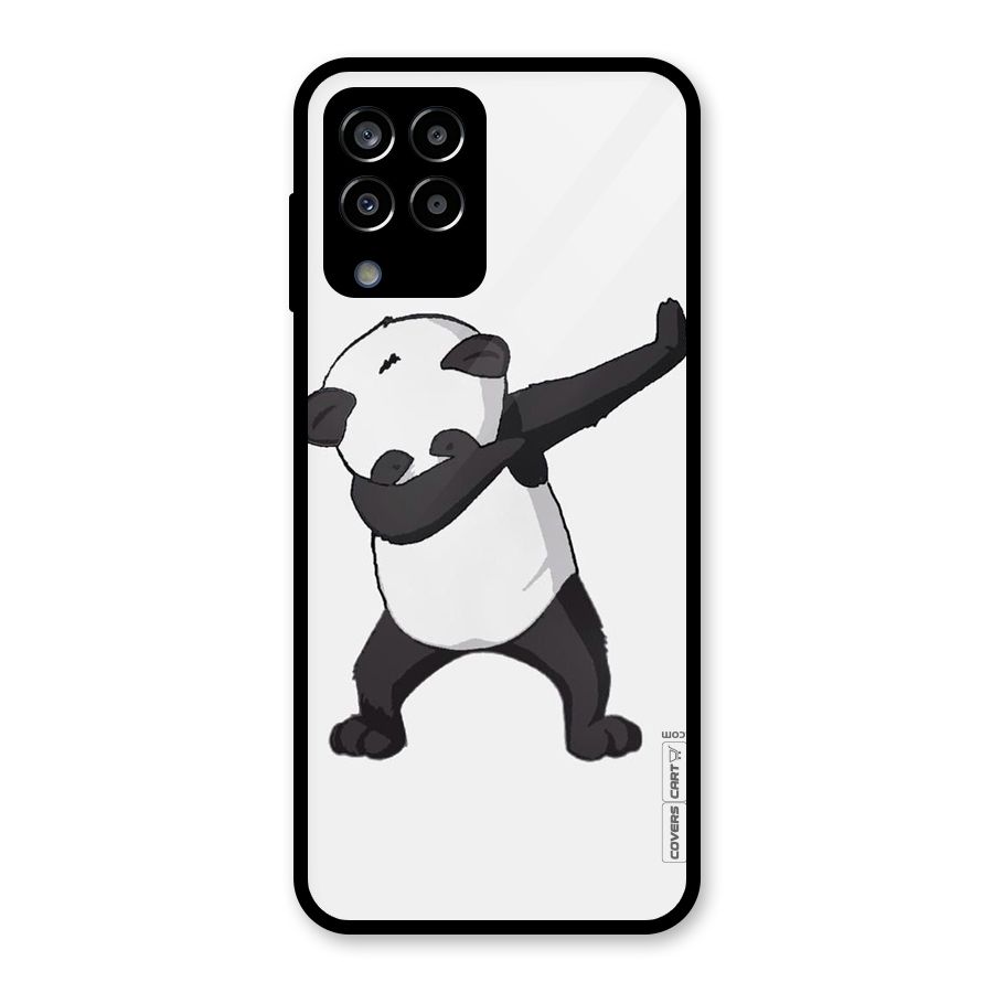Dab Panda Shoot Glass Back Case for Galaxy M33