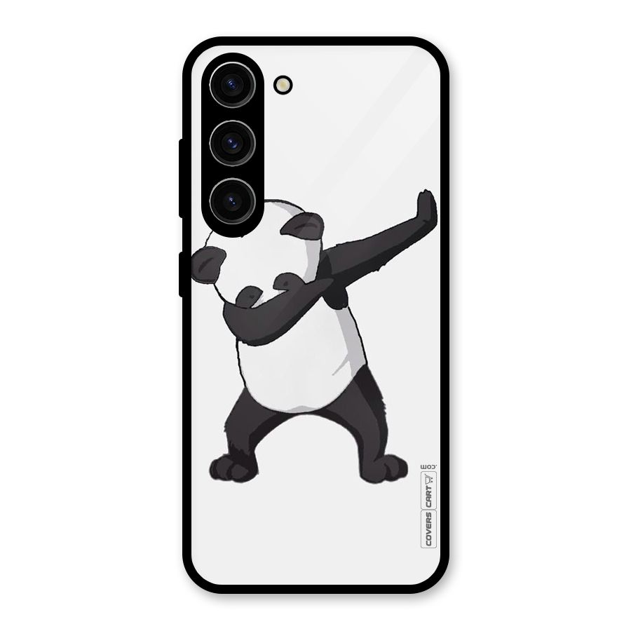 Dab Panda Shoot Glass Back Case for Galaxy S23