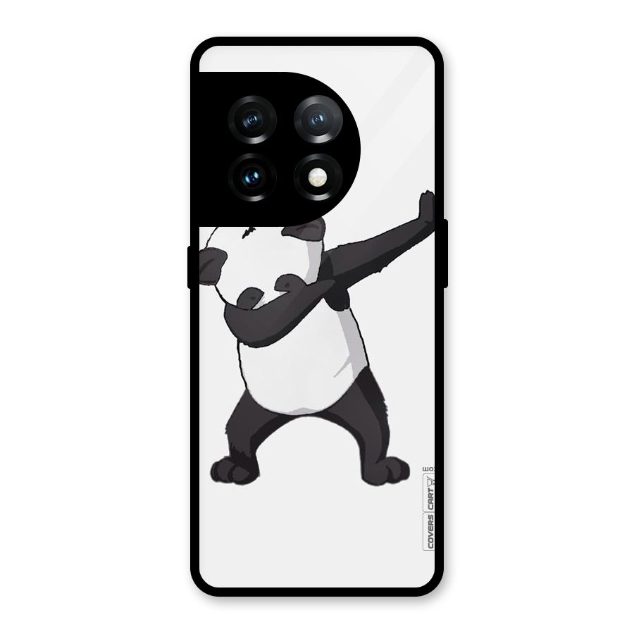 Dab Panda Shoot Glass Back Case for OnePlus 11