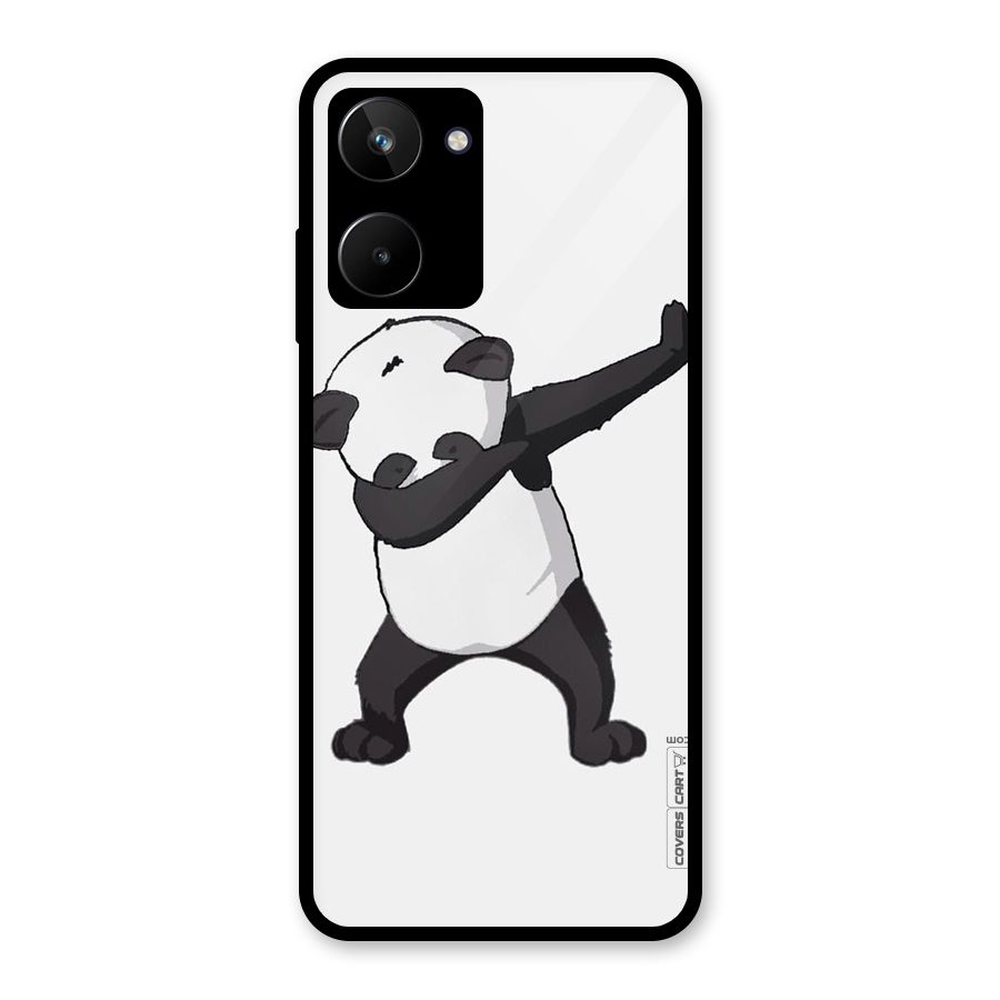 Dab Panda Shoot Glass Back Case for Realme 10