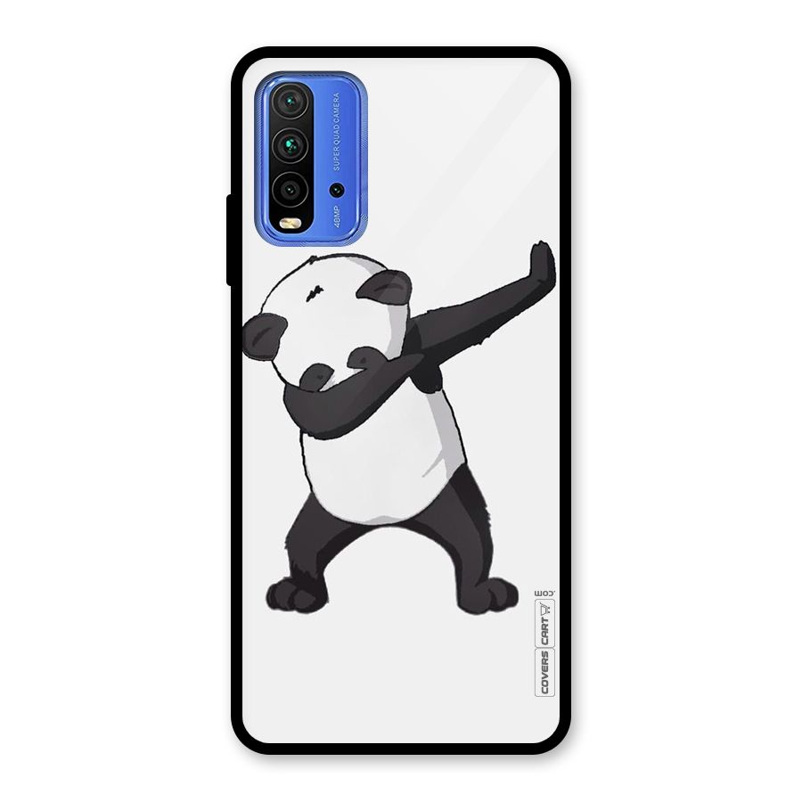 Dab Panda Shoot Glass Back Case for Redmi 9 Power