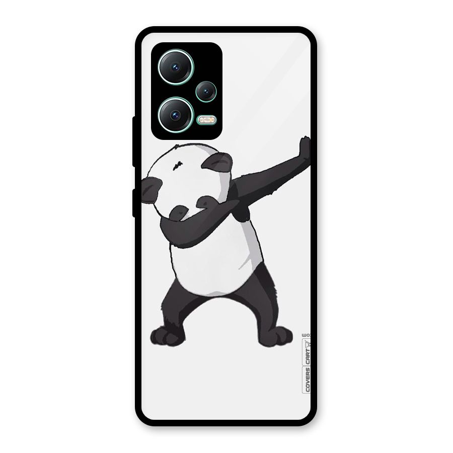 Dab Panda Shoot Glass Back Case for Redmi Note 12 5G