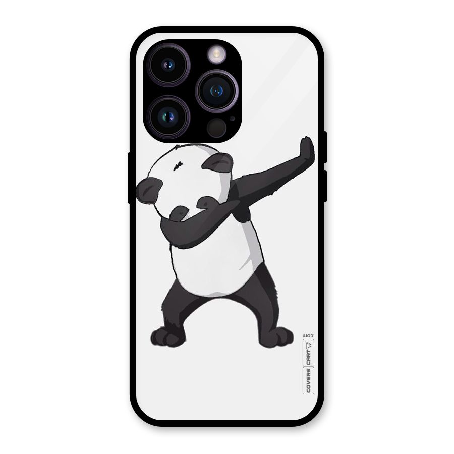 Dab Panda Shoot Glass Back Case for iPhone 14 Pro