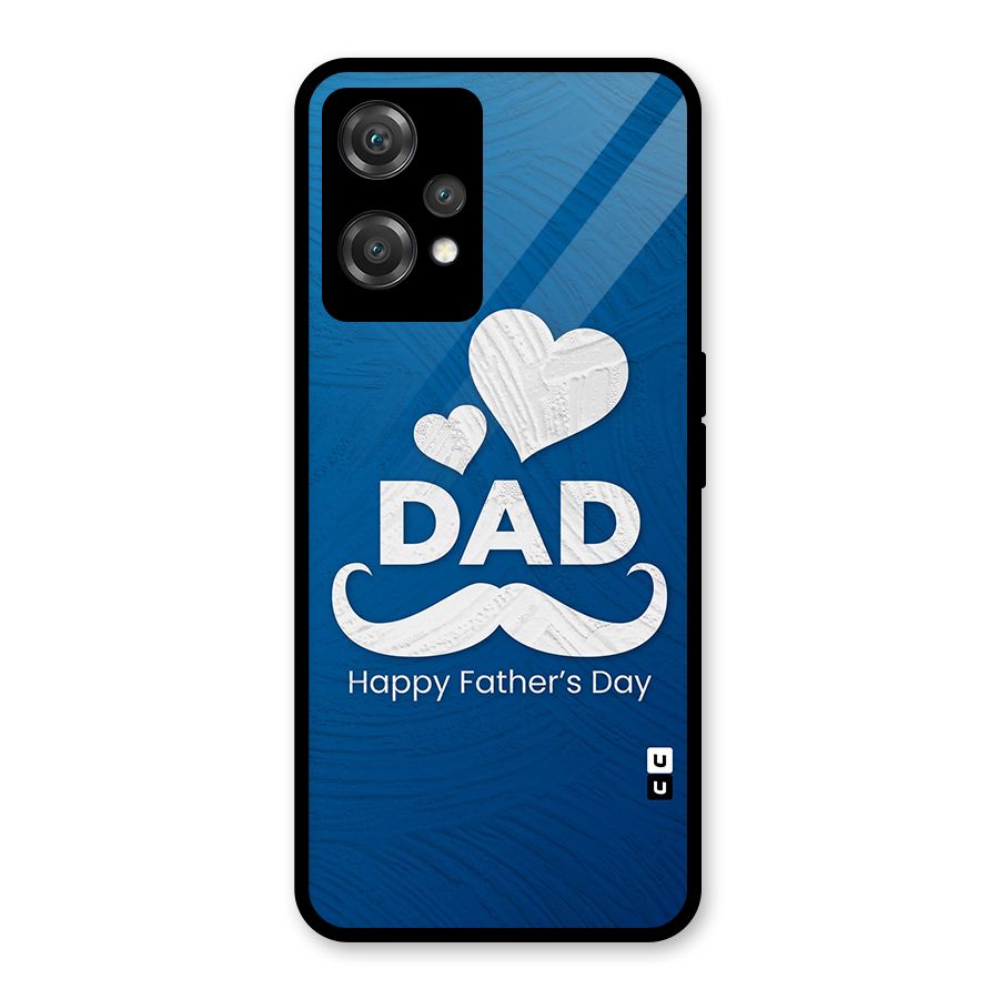 Dad Happy Fathers Day Glass Back Case for OnePlus Nord CE 2 Lite 5G