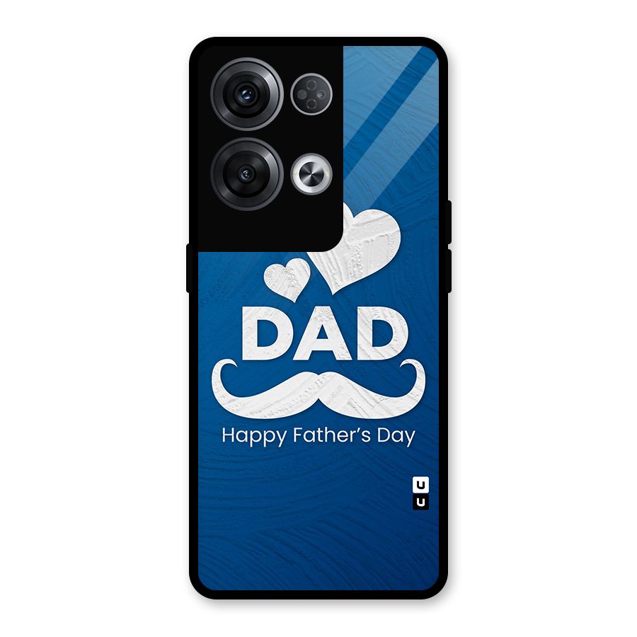 Dad Happy Fathers Day Glass Back Case for Oppo Reno8 Pro 5G
