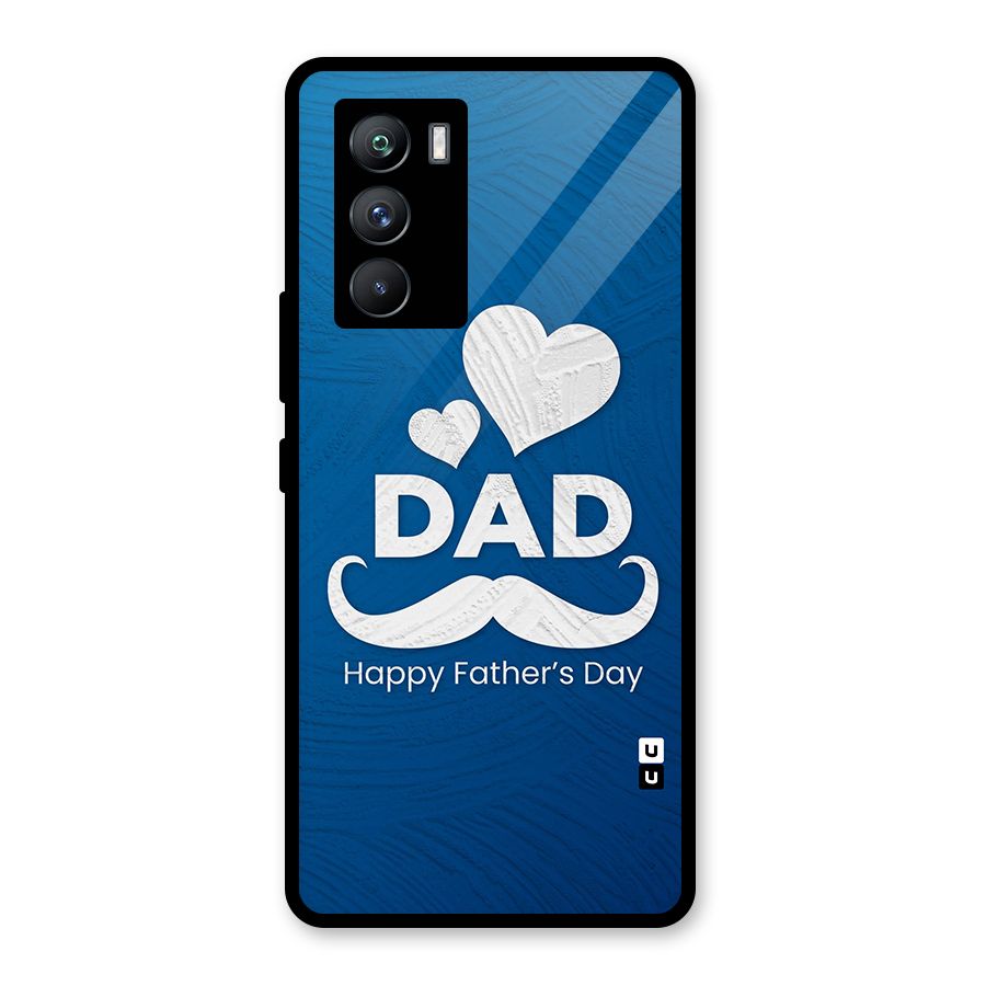 Dad Happy Fathers Day Glass Back Case for Vivo iQOO 9 SE