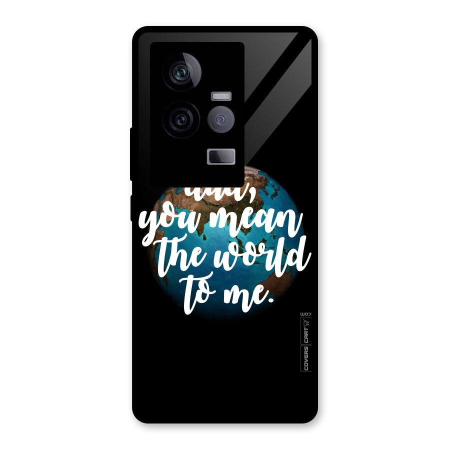 Dad You Mean World to Mes Glass Back Case for Vivo iQOO 11 5G