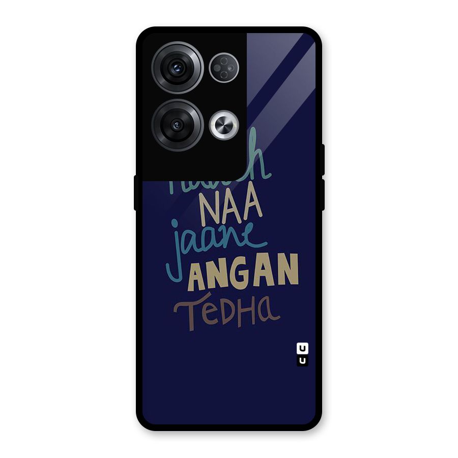 Dance Words Glass Back Case for Oppo Reno8 Pro 5G