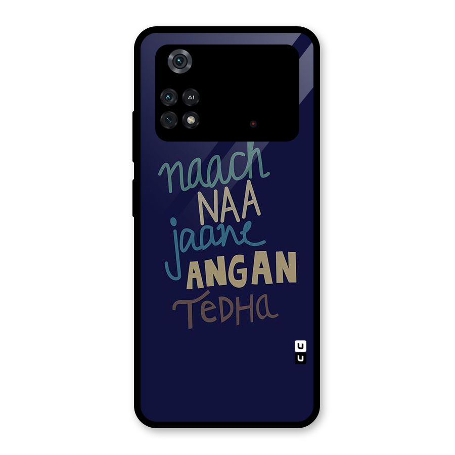 Dance Words Glass Back Case for Poco M4 Pro 4G