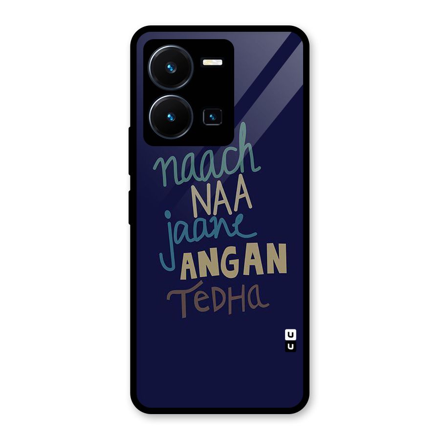 Dance Words Glass Back Case for Vivo Y35