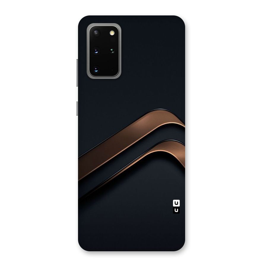 Dark Gold Stripes Back Case for Galaxy S20 Plus