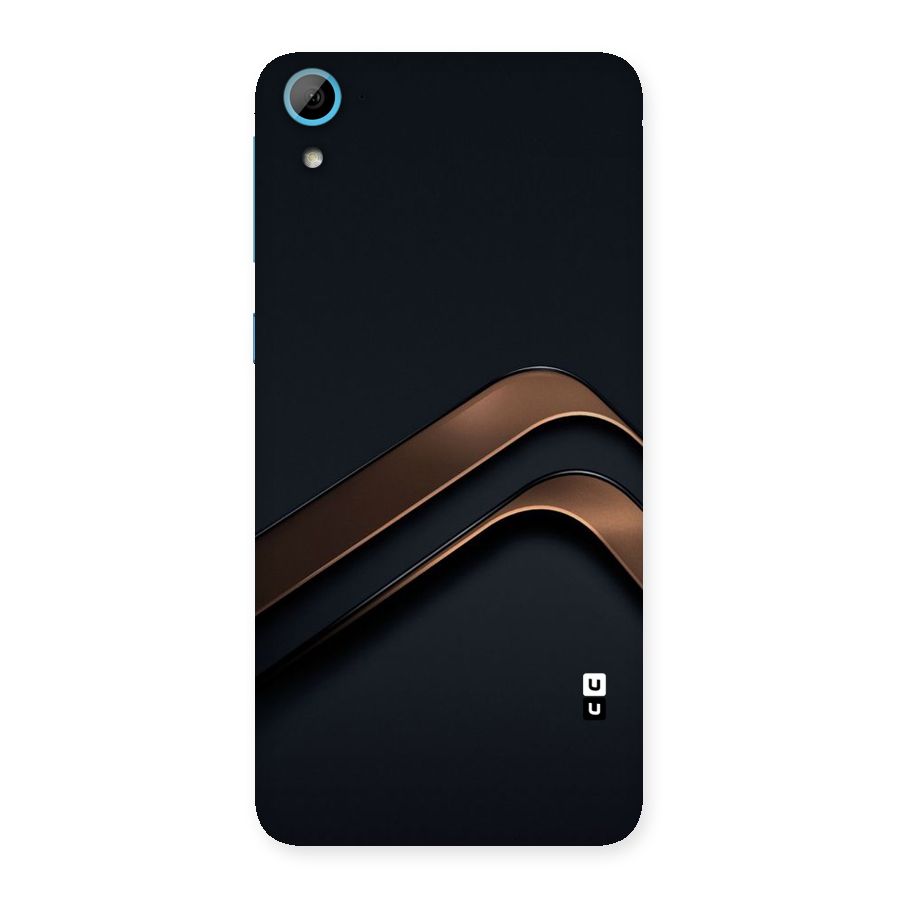 Dark Gold Stripes Back Case for HTC Desire 826