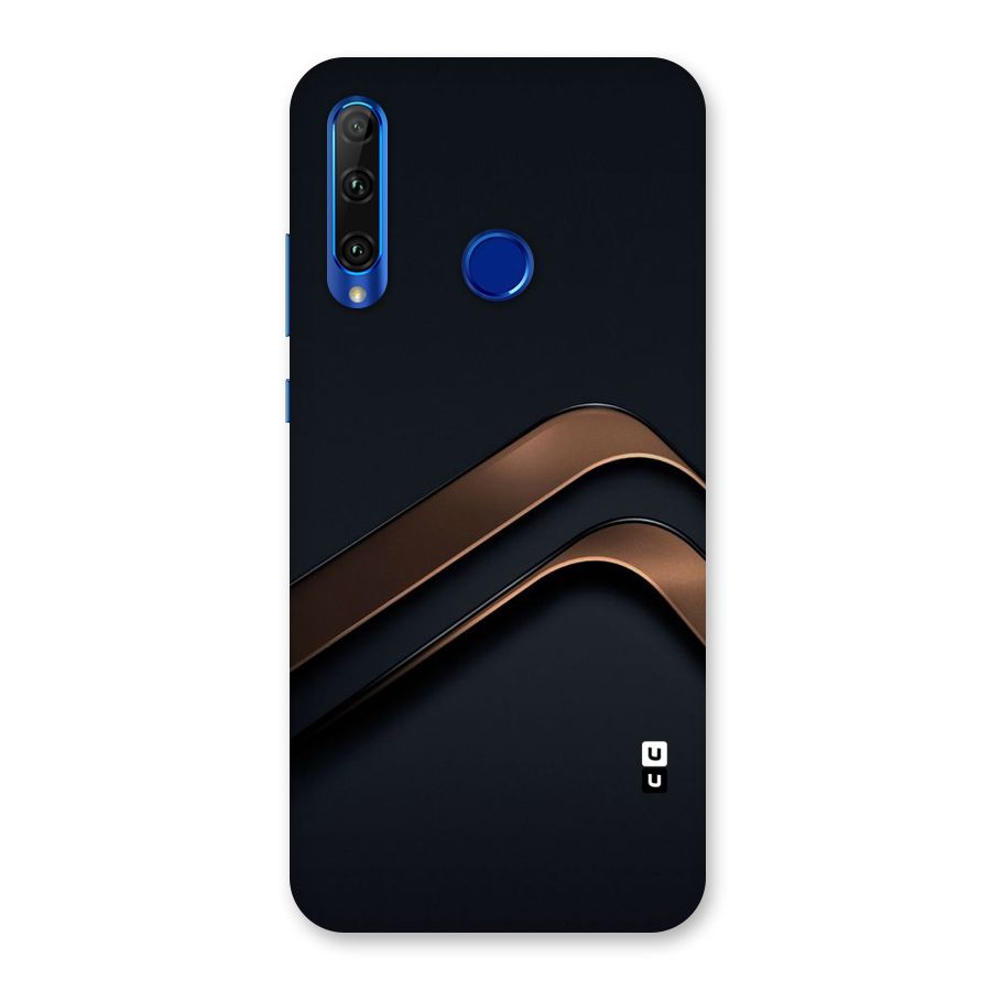 Dark Gold Stripes Back Case for Honor 20i