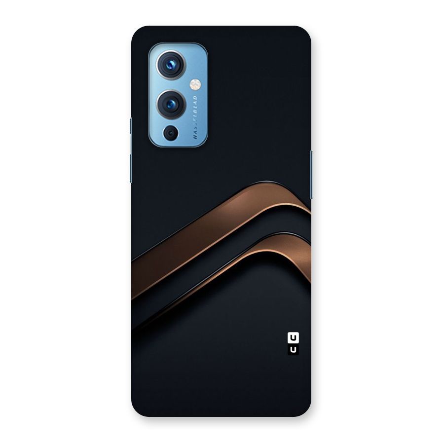 Dark Gold Stripes Back Case for OnePlus 9