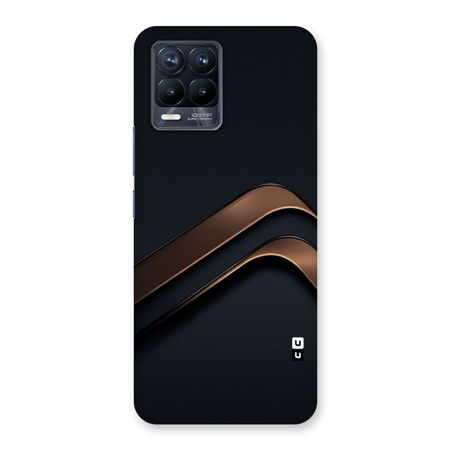 Dark Gold Stripes Back Case for Realme 8 Pro