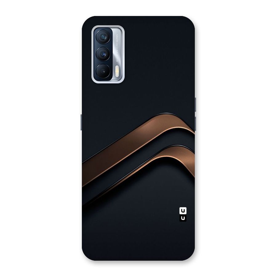 Dark Gold Stripes Back Case for Realme X7