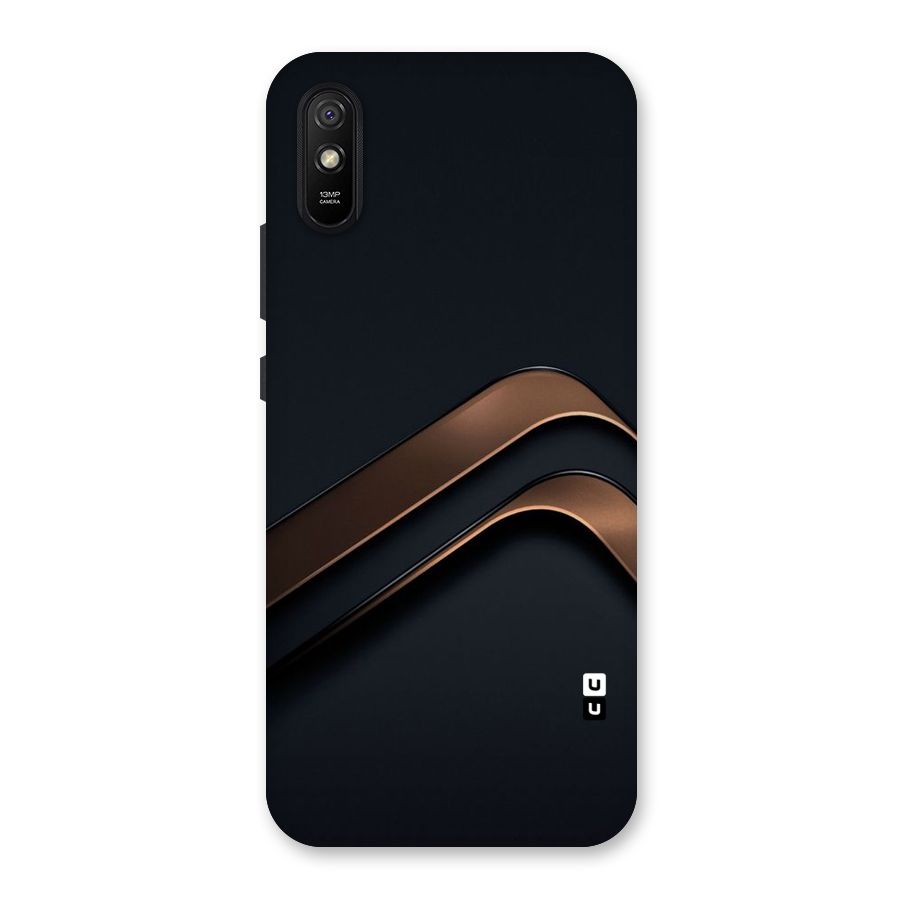 Dark Gold Stripes Back Case for Redmi 9A