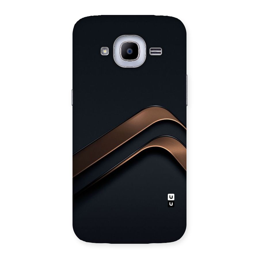 Dark Gold Stripes Back Case for Samsung Galaxy J2 2016