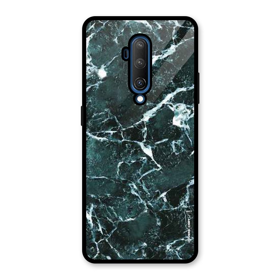 Dark Green Marble Glass Back Case for OnePlus 7T Pro