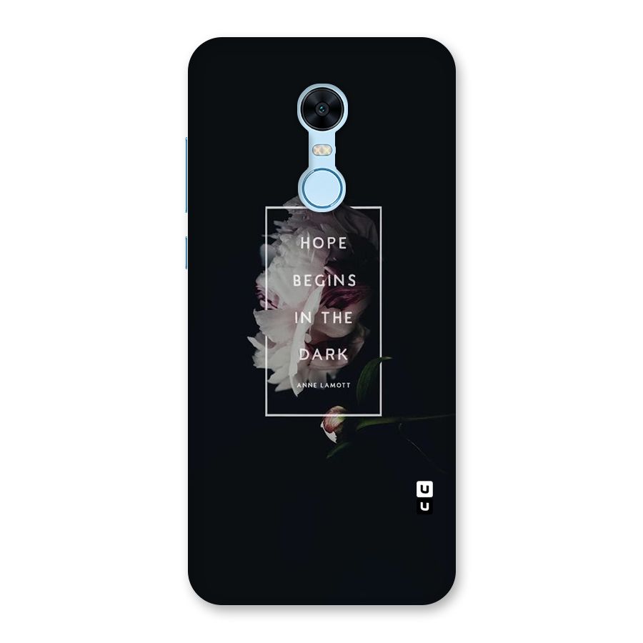 Dark Hope Back Case for Redmi Note 5